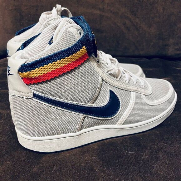 Unreleased 2004 Sample Nike Vandal High Mens 9 US 42.5 EUR Cement Linen Navy - Picture 5 of 10